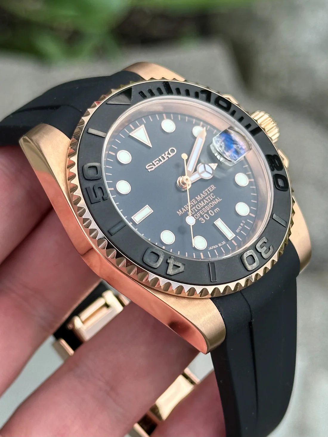 Seiko mod "Yatch Master" Rubber