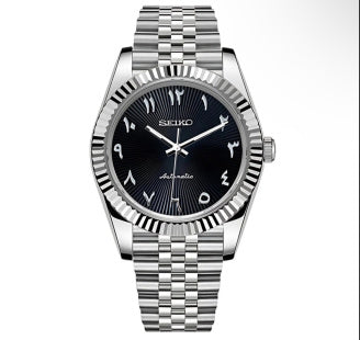 Seiko "Mod" Datejust ARABIC dail black