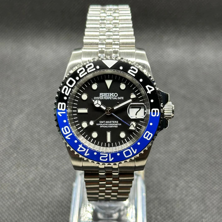 Seiko Mod GMT "Batgirl"